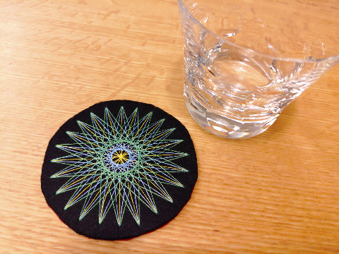 とうりんラボ「糸かけアートでコースターを作ろう！」